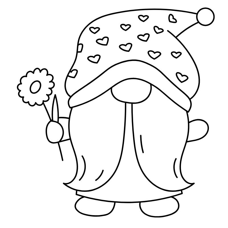 tranh tô màu chibi ông già noen