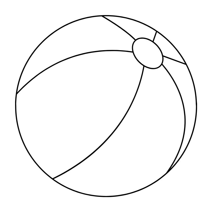 tranh tô màu chibi quả bóng