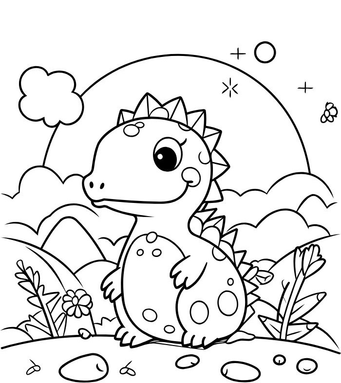 tranh tô màu cho bé 7-8 tuổi cute nhất