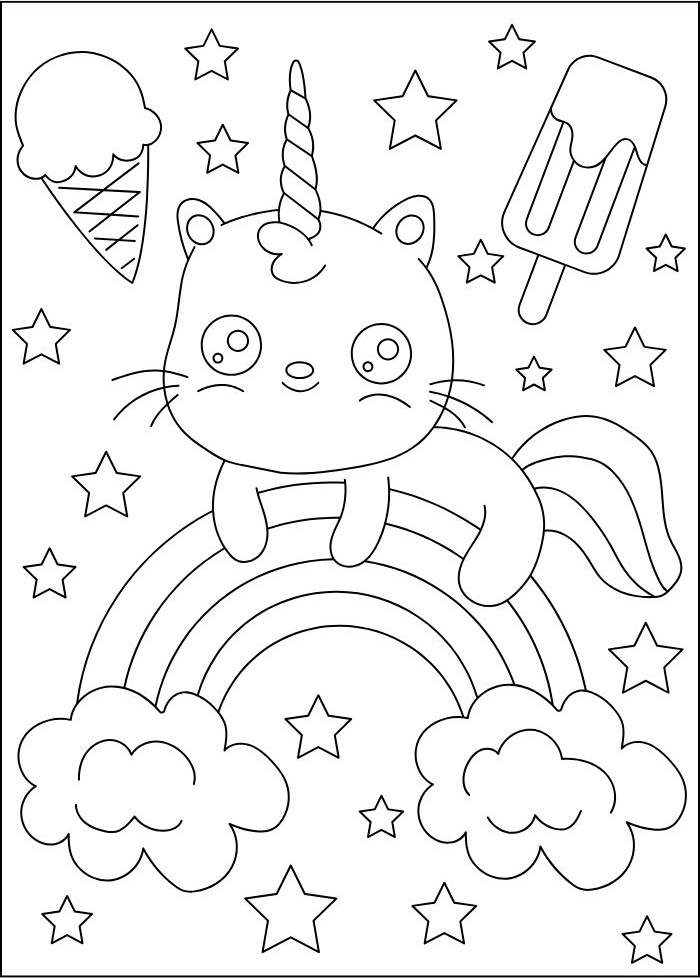 tranh tô màu cho bé 7-8 tuổi cute