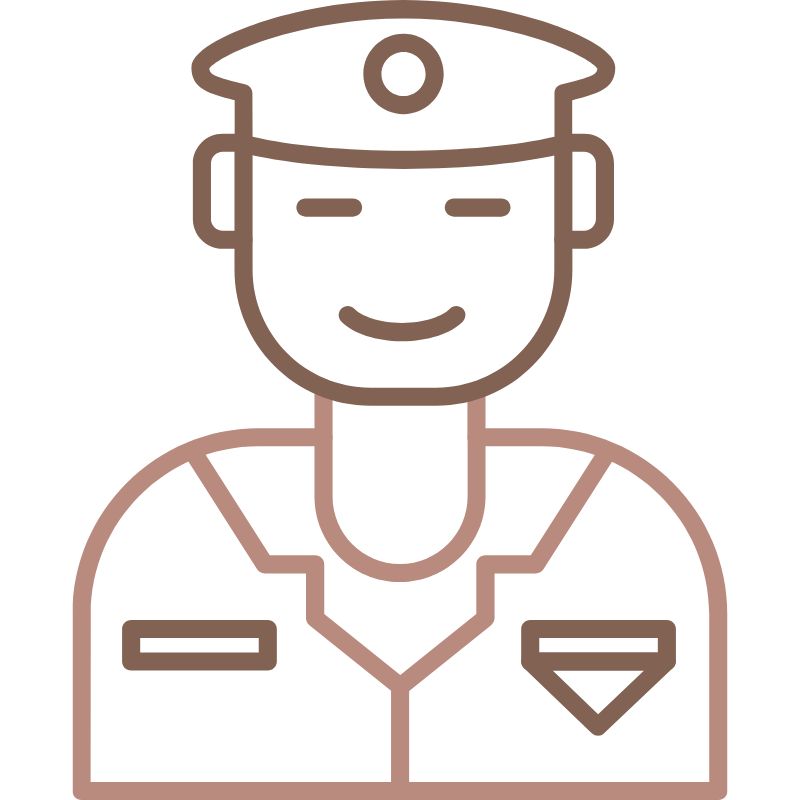 tranh tô màu chú bộ đội cho trẻ mầm non