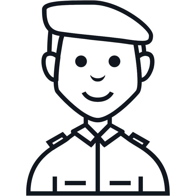 tranh tô màu chú bộ đội siêu đẹp