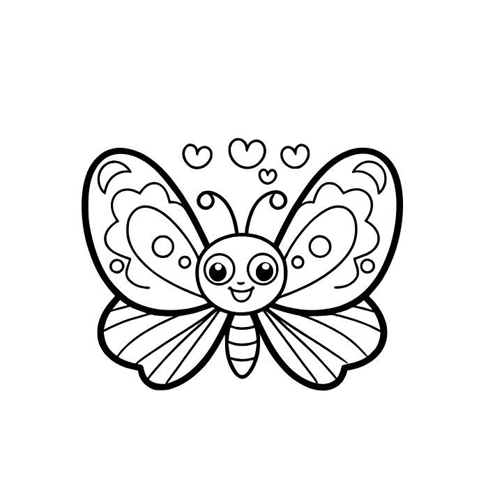 tranh tô màu con bướm siêu đẹp