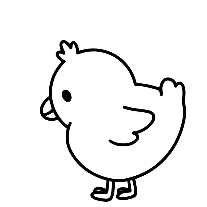 tranh tô màu con gà đẹp