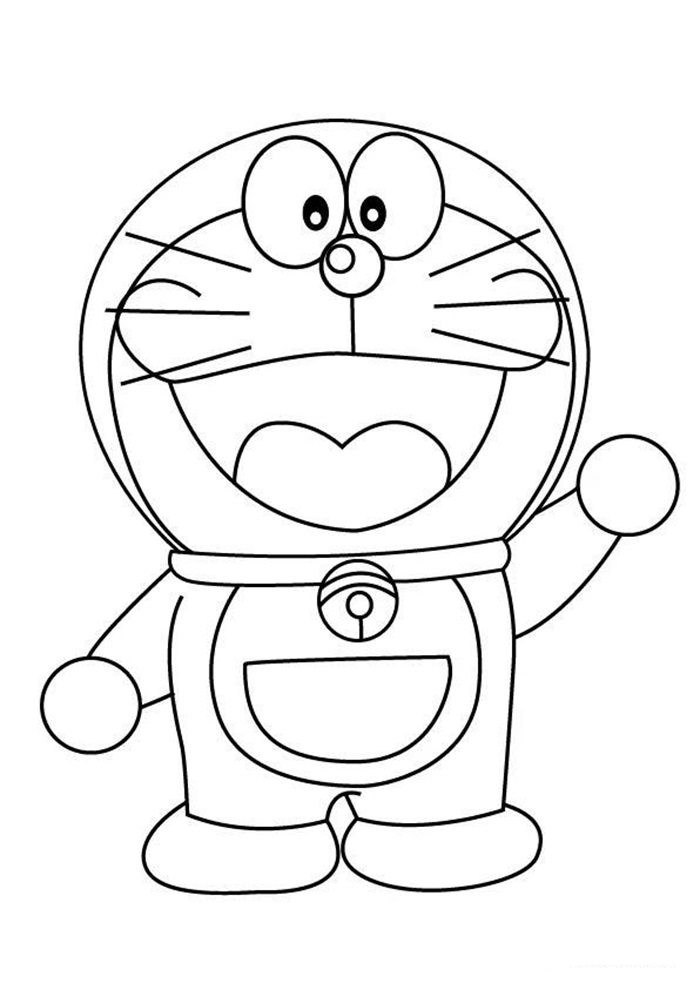 tranh tô màu doraemon đẹp nhất