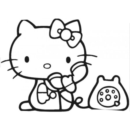 60+ Bộ tranh tô màu Hello Kitty đẹp, chibi cute dễ thương