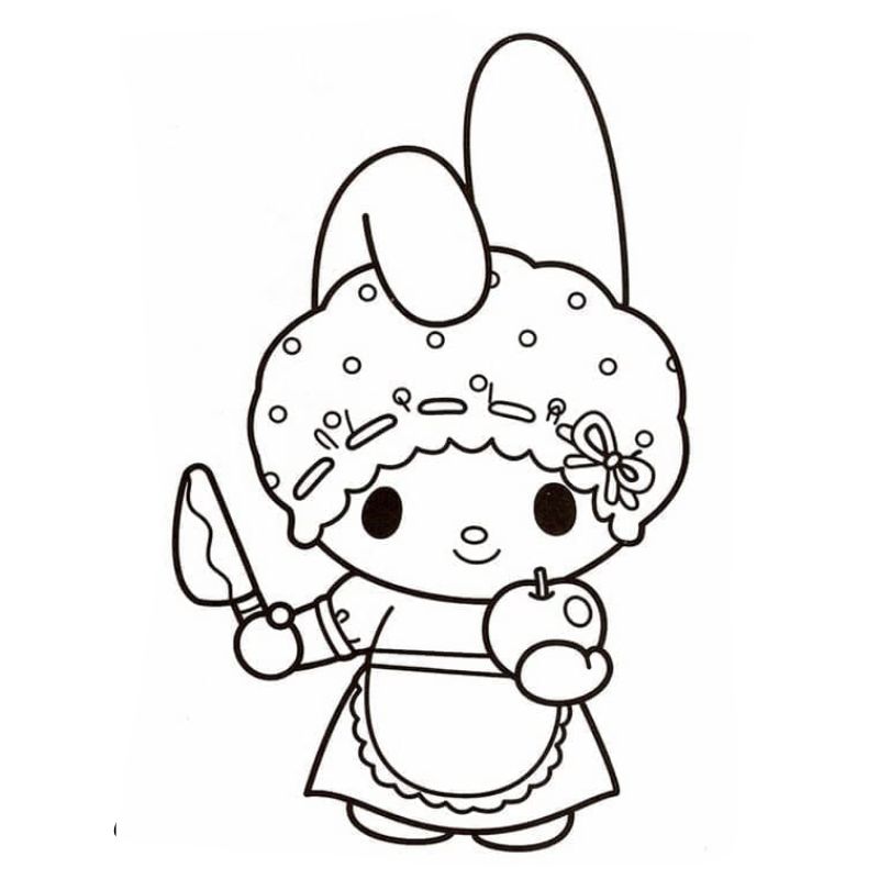 tranh tô màu melody cho bé 4-5 tuổi