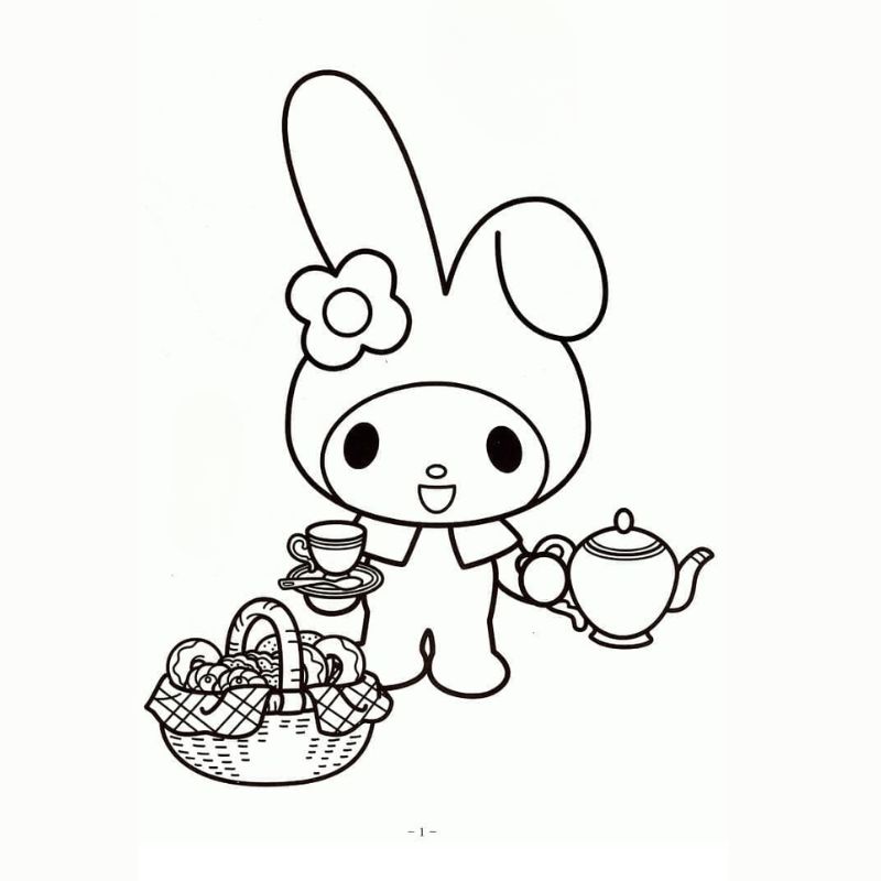 tranh tô màu melody cho bé mẫu giáo