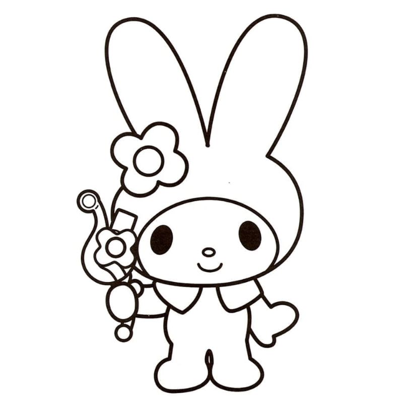 tranh tô màu melody cute