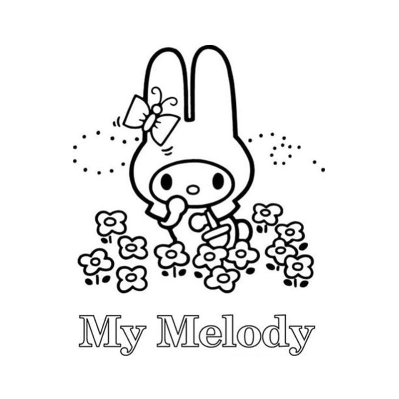 tranh tô màu melody dễ thương