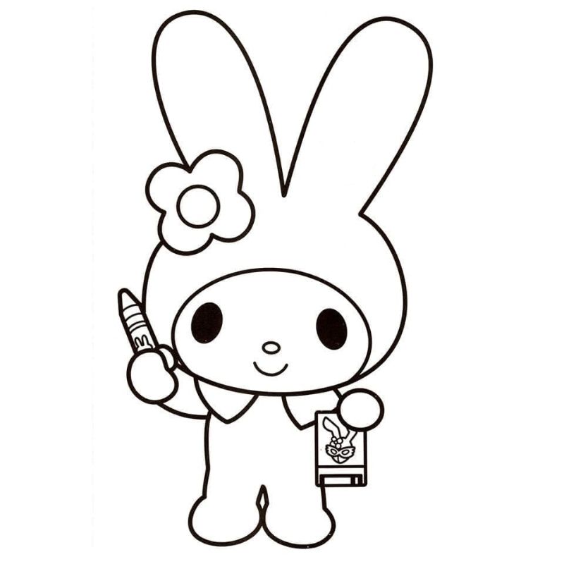 tranh tô màu melody đẹp