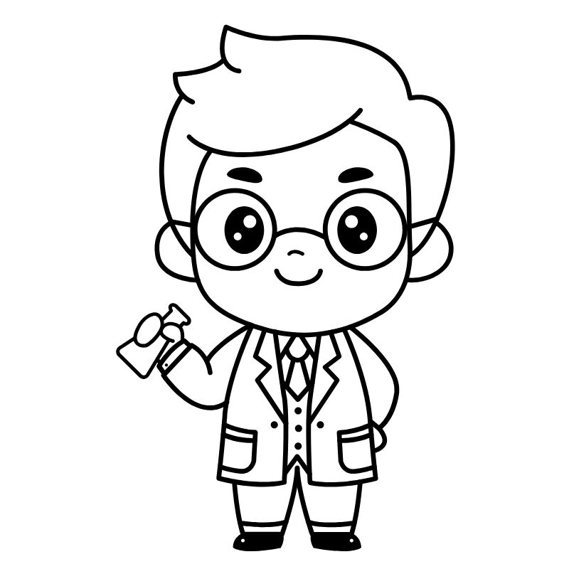 tranh tô màu nghề nghiệp cho bé mẫu giáo