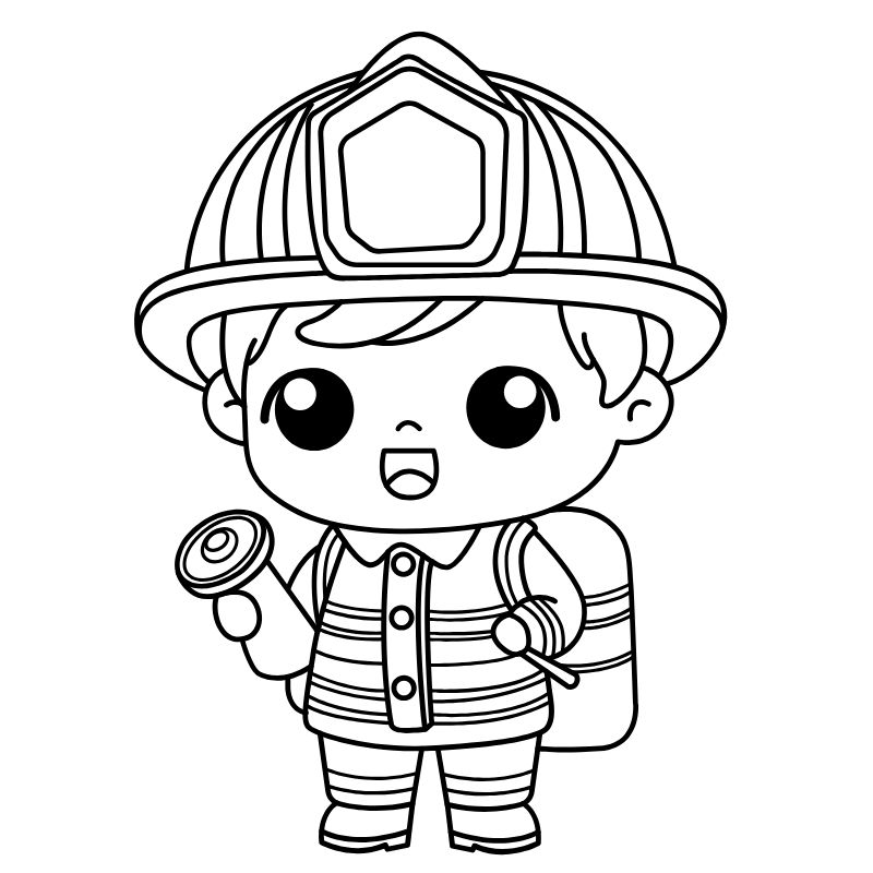 tranh tô màu nghề nghiệp công nhân