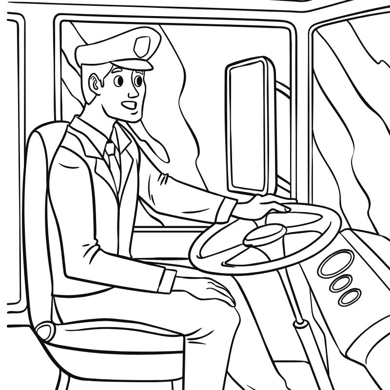 tranh tô màu nghề nghiệp phi công