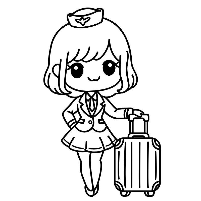 tranh tô màu nghề nghiệp tiếp viê