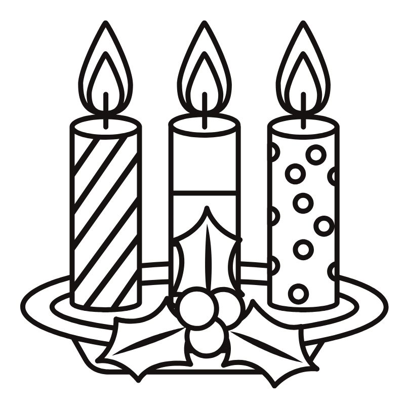 tranh tô màu noel cây