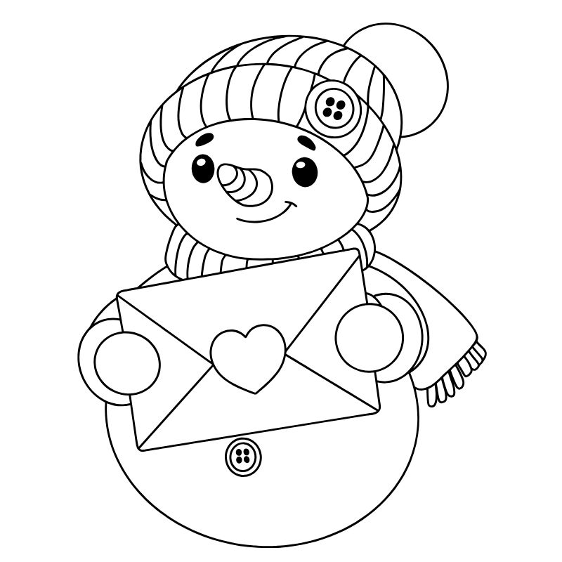 tranh tô màu noel cho bé mẫu giáo