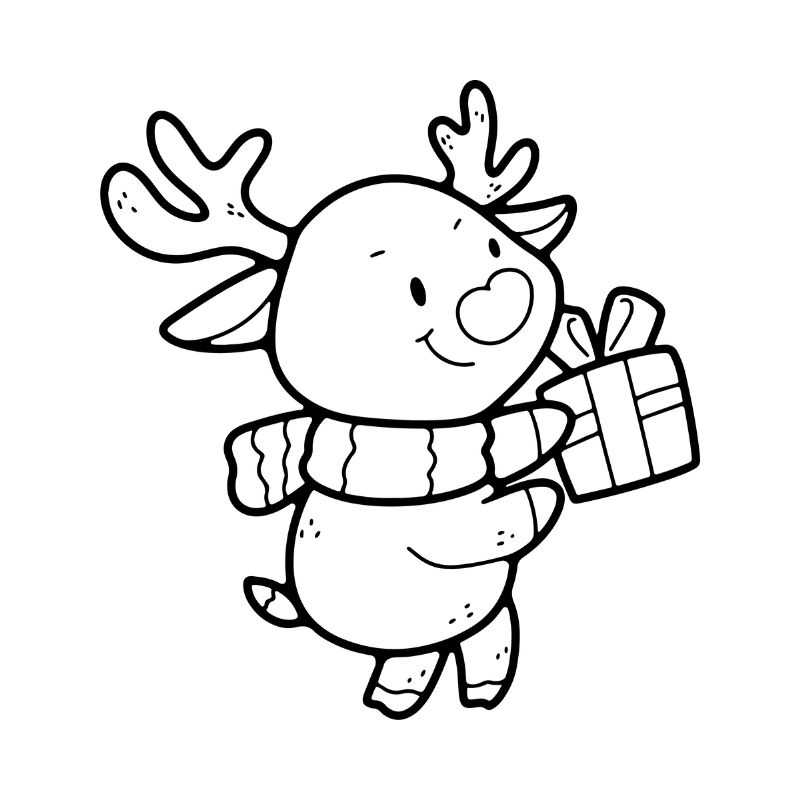 tranh tô màu noel cho bé