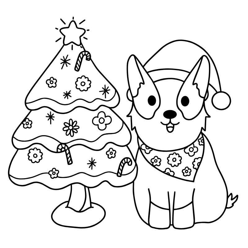 tranh tô màu noel cho trẻ 3-4 tuôỉ