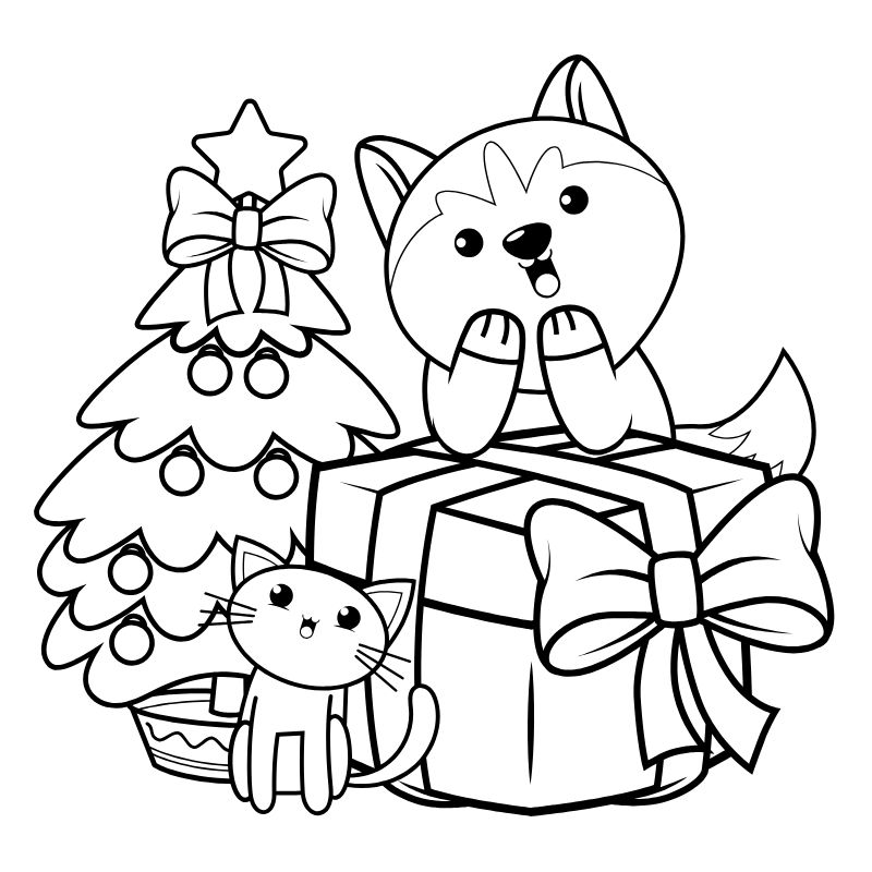 tranh tô màu noel cho trẻ mầm non