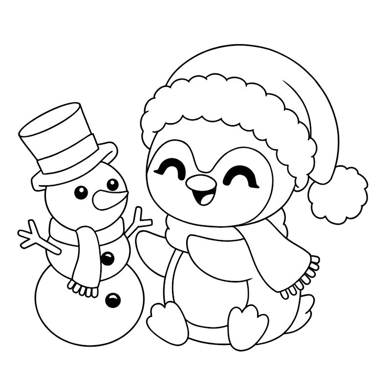 tranh tô màu noel đẹp