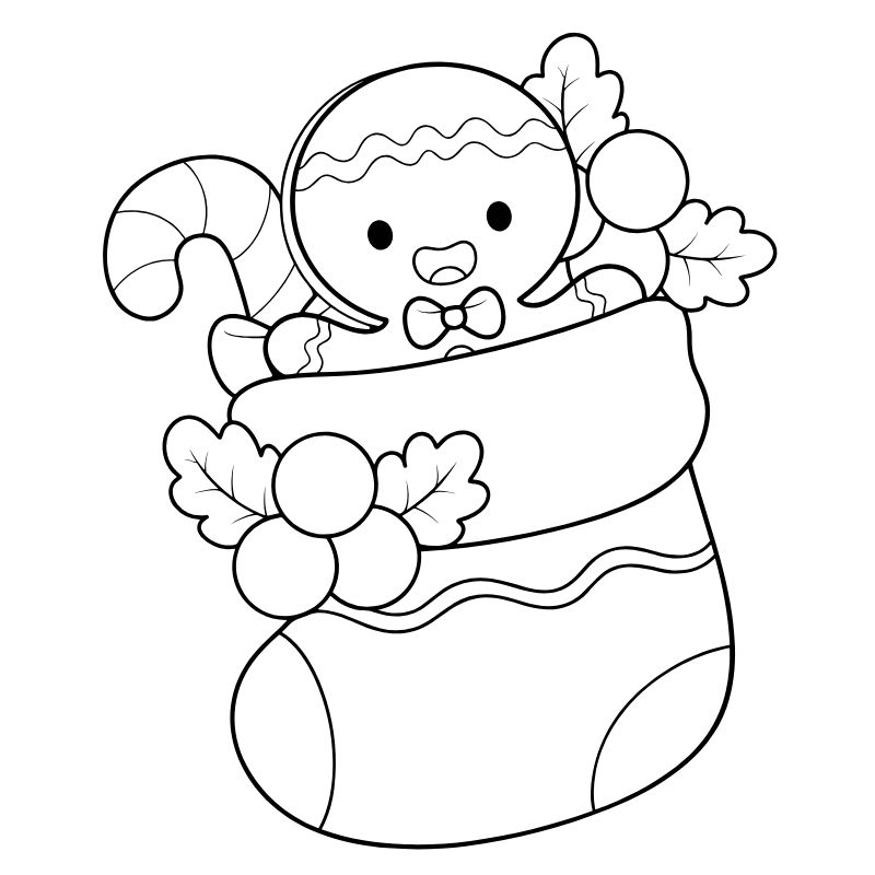 tranh tô màu noel tất