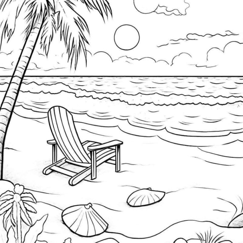 tranh tô màu phong cảnh cho bé