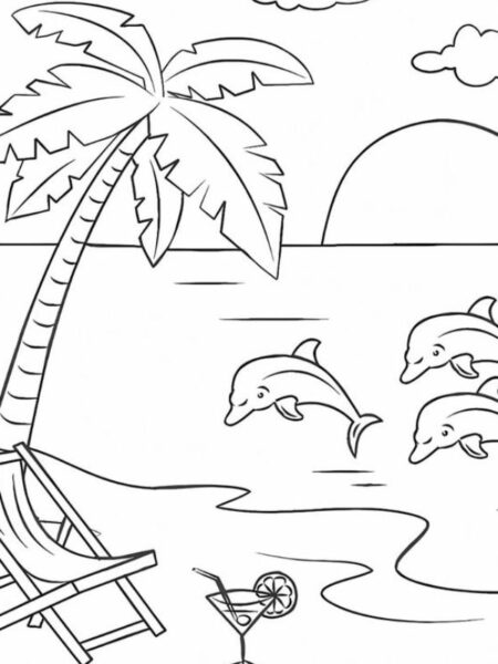 Tặng bé 55+ mẫu tranh tô màu phong cảnh đẹp nhất