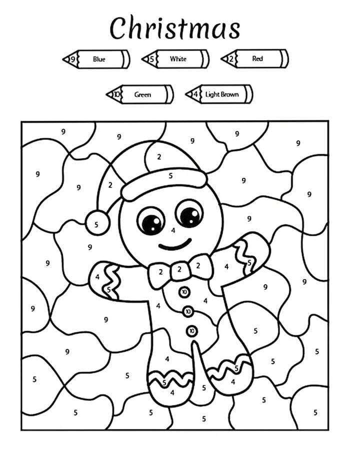 tranh tô màu theo số bánh