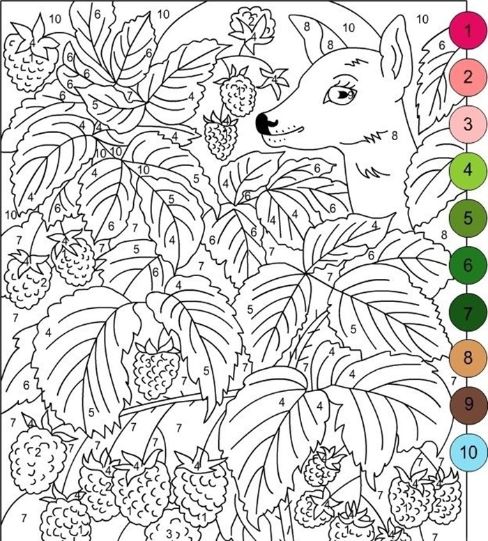 tranh tô màu theo số đẹp ngầu