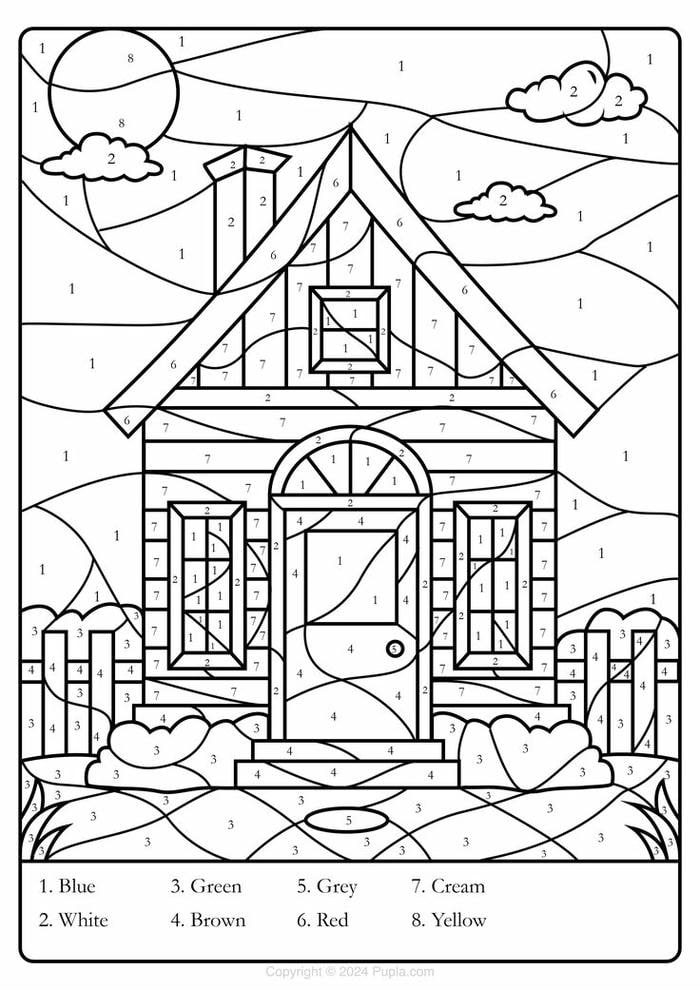 tranh tô màu theo số siêu đẹp