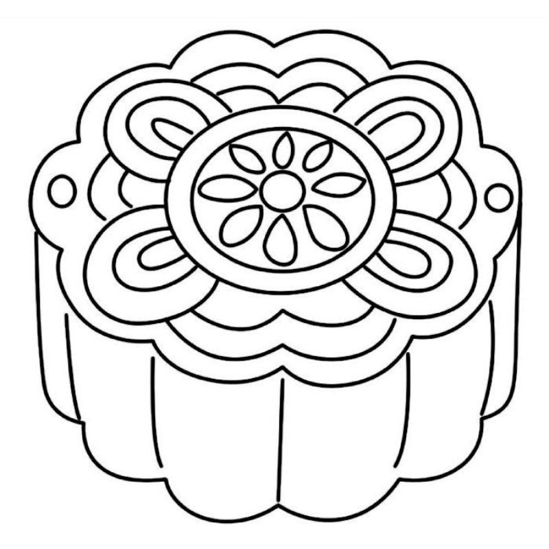 tranh tô màu trung thu cho trẻ mầm non