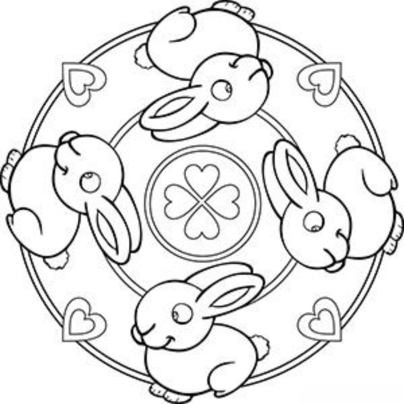 tranh tô màu trung thu đáng yêu