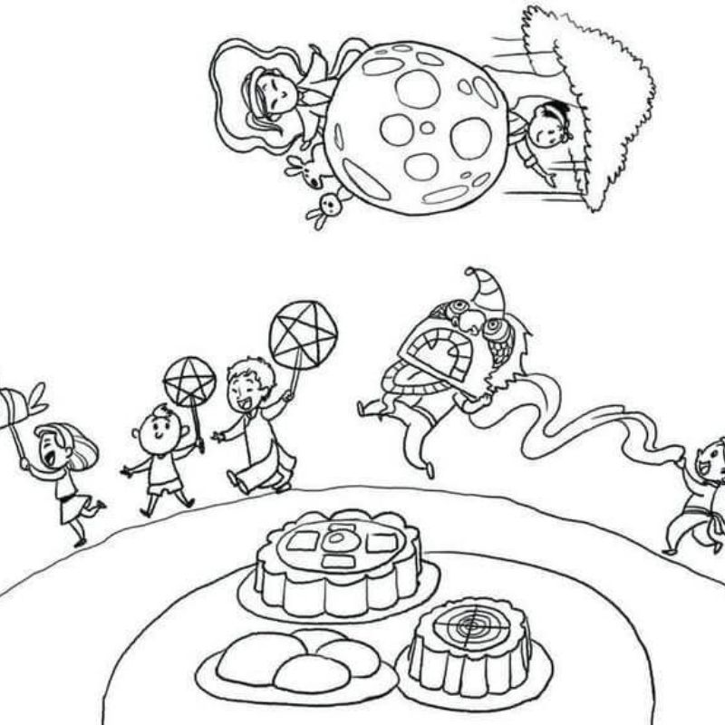 tranh tô màu trung thu đẹp nhất