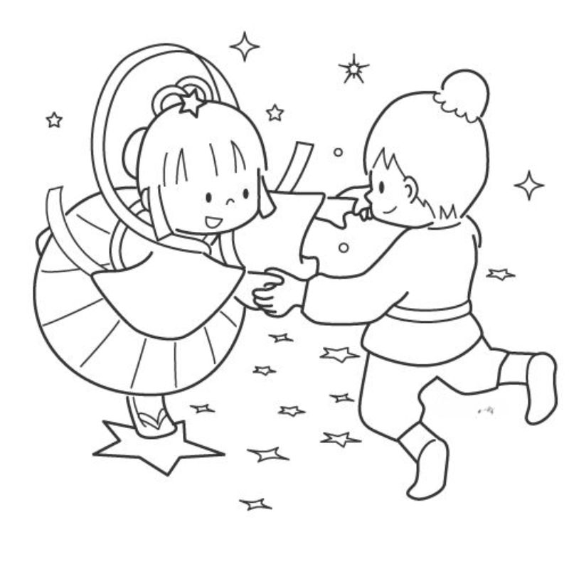 tranh tô màu trung thu siêu đẹp